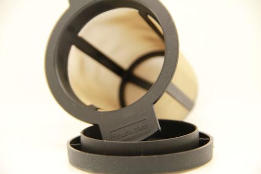 Teefilter, schwarz, mit der wahrscheinlich feinsten Masche der Welt